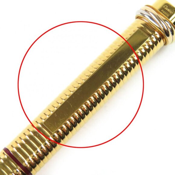 Cartier Vintage Trinity De Border Pattern Oval Cap Type Ballpoint Pen main image 4